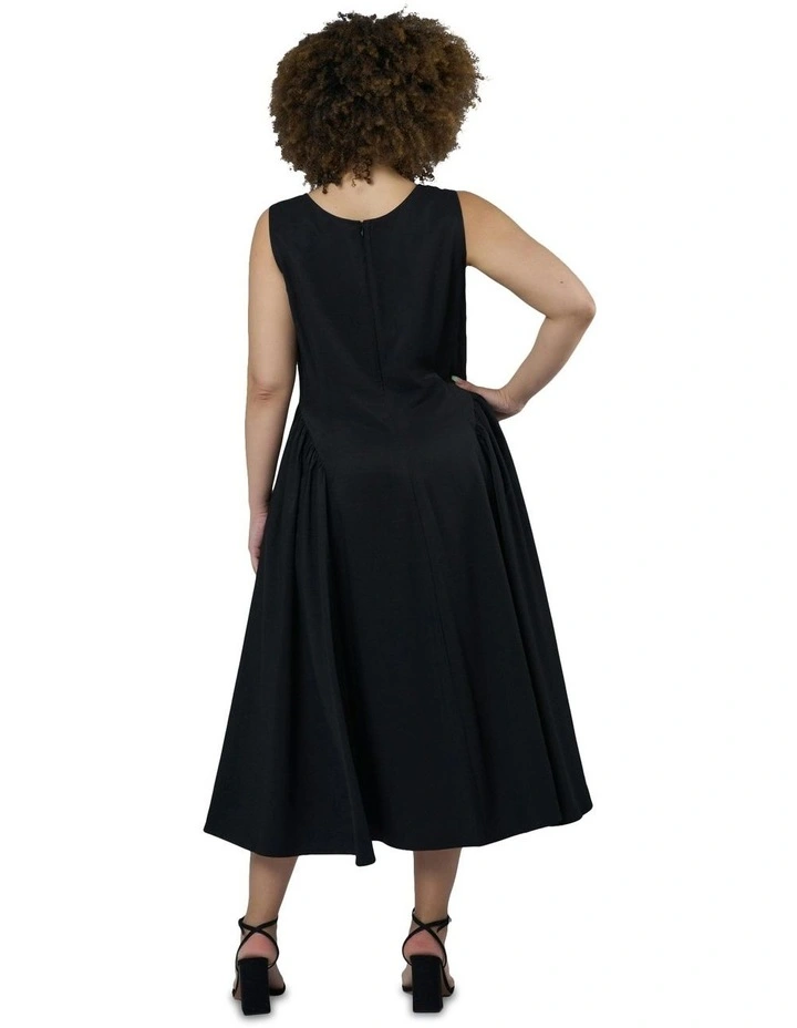 Electric Love Midi Dress in Black image 2