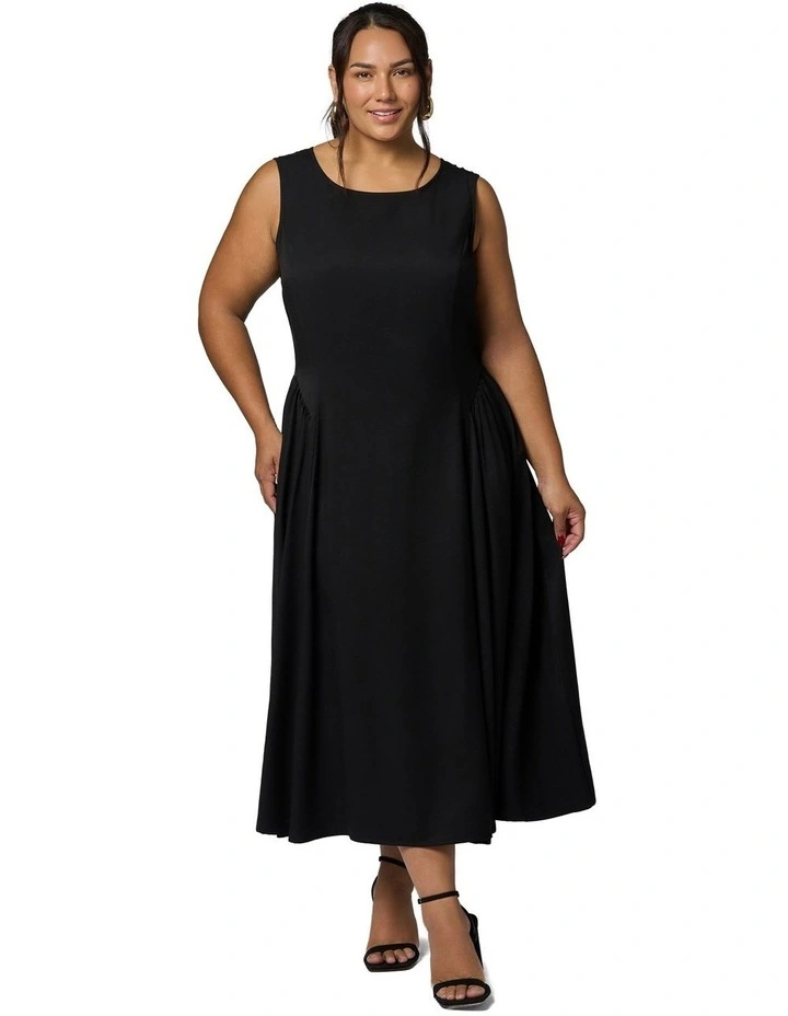 Electric Love Midi Dress in Black image 5