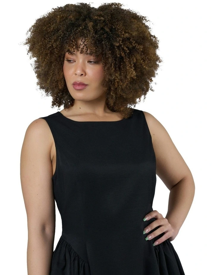 Electric Love Midi Dress in Black image 5