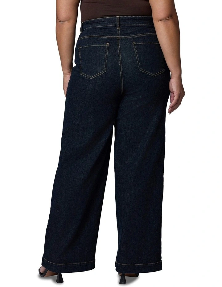 Sully Wide Leg Jeans in Blue image 2