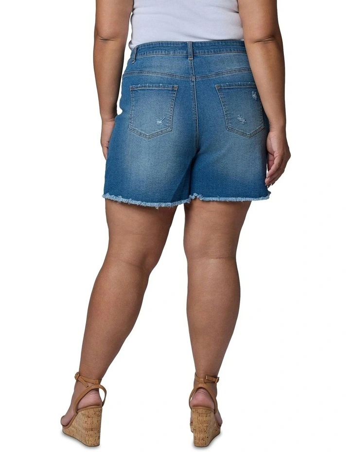 Rowena Denim Shorts in Blue image 3