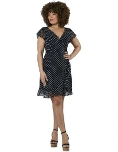 Kira Frill Mini Dress in Multi