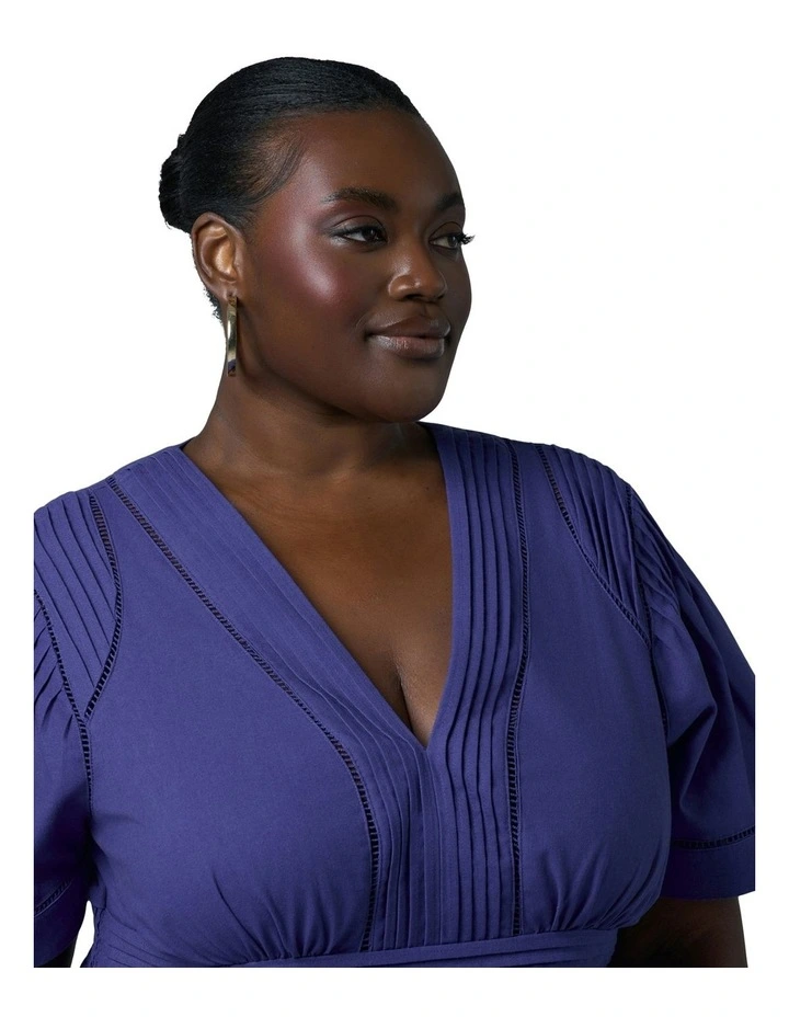 Abby Linen Maxi Dress in Blue image 6