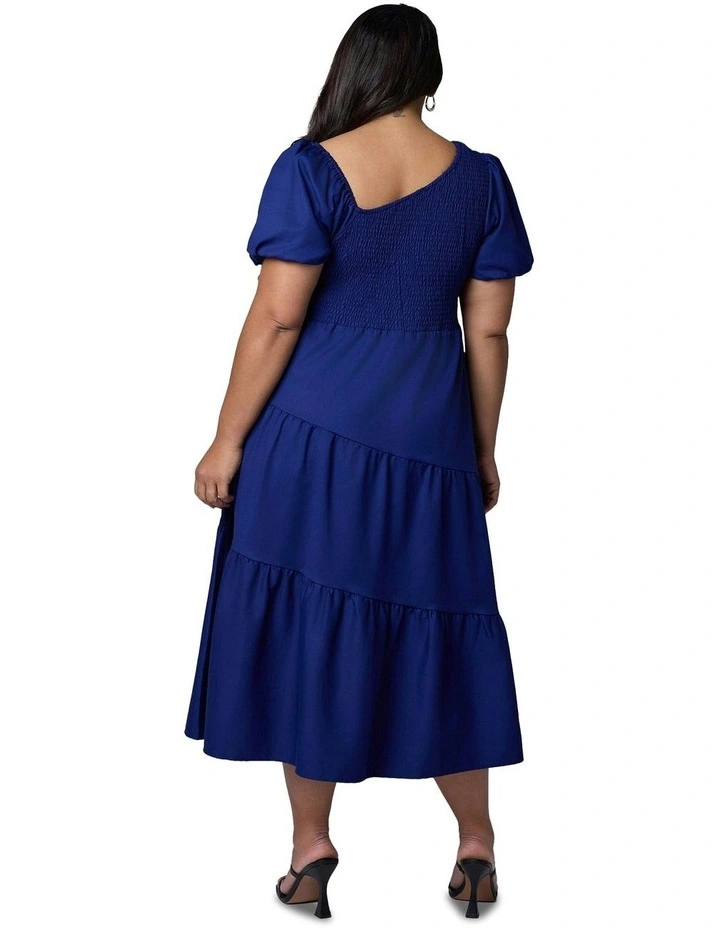 Miley Asymmetric Midi Dress in Purple image 2