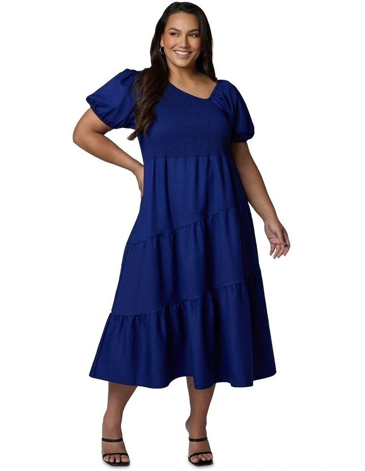 Miley Asymmetric Midi Dress in Purple image 5