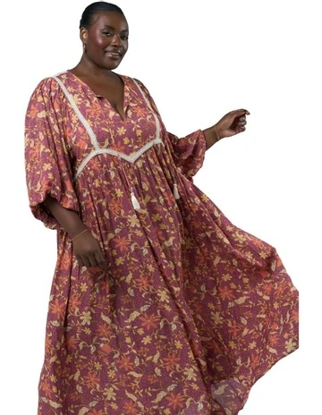 Spirit of Gaia Maxi Dress in Multi