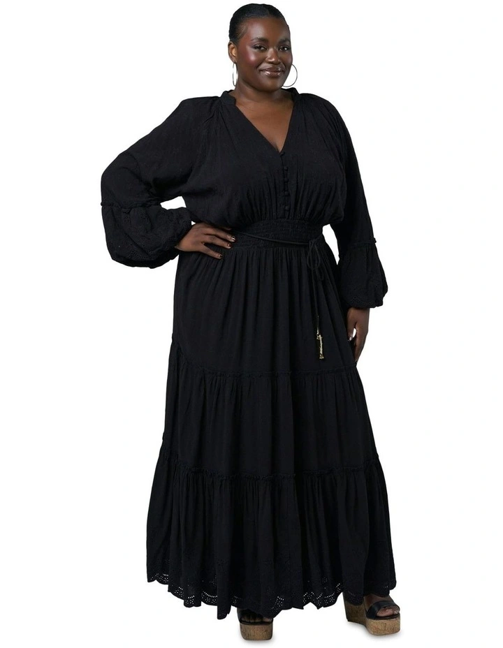 Twilight Traveller Maxi Dress in Black image 1