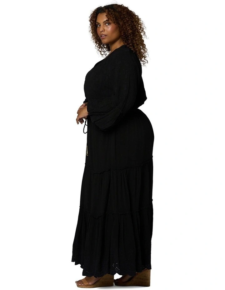 Twilight Traveller Maxi Dress in Black image 3