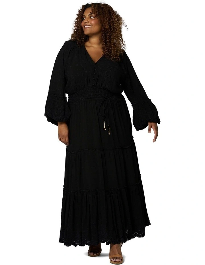 Twilight Traveller Maxi Dress in Black image 4