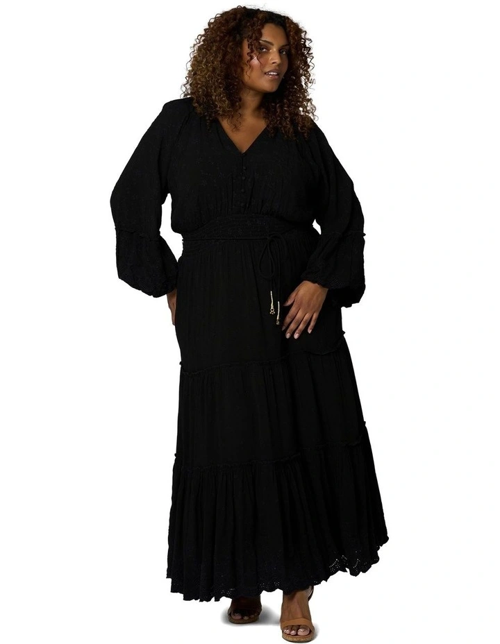 Twilight Traveller Maxi Dress in Black image 5