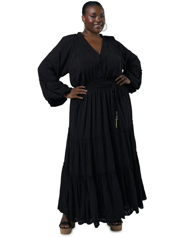 Twilight Traveller Maxi Dress in Black image 5