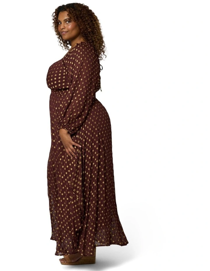 Mystic Moonlight Maxi Dress in Brown image 3