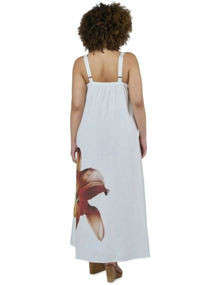 Emmeline Maxi Dress in White image 2