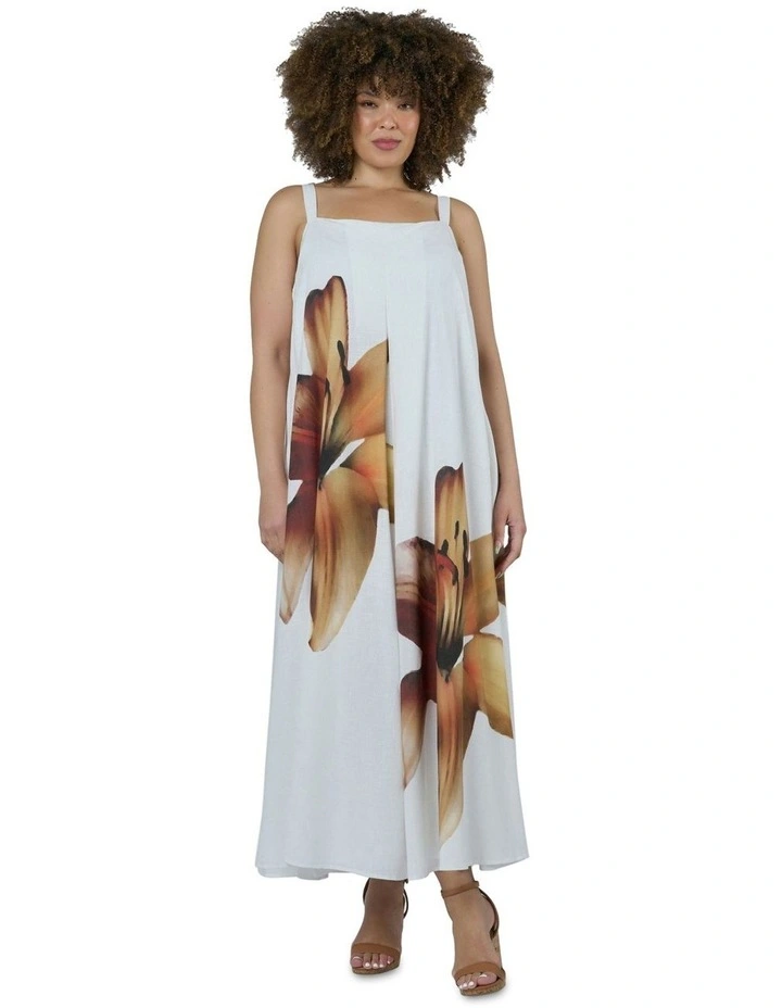 Emmeline Maxi Dress in White image 5