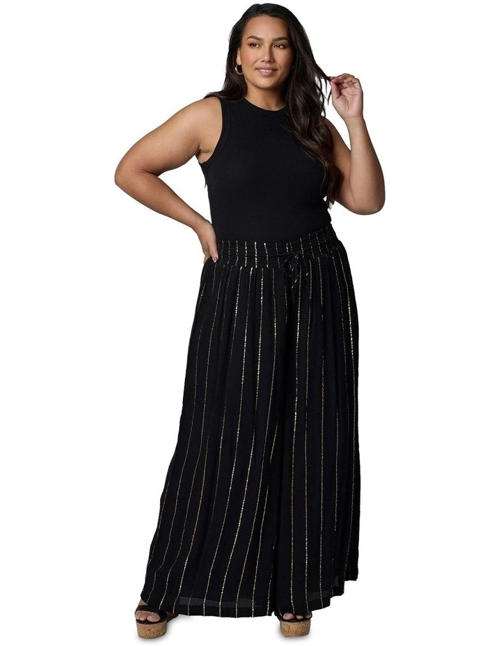 Eclectic Wide Leg Pant in Black image 1