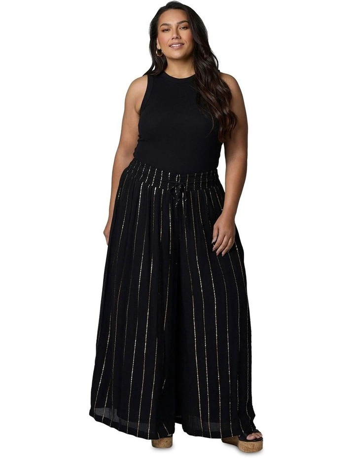 Eclectic Wide Leg Pant in Black image 5