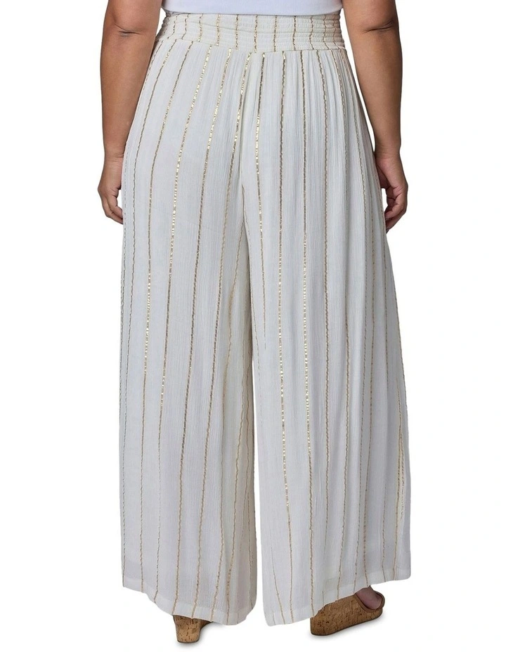 Eclectic Wide Leg Pant in Cream image 2