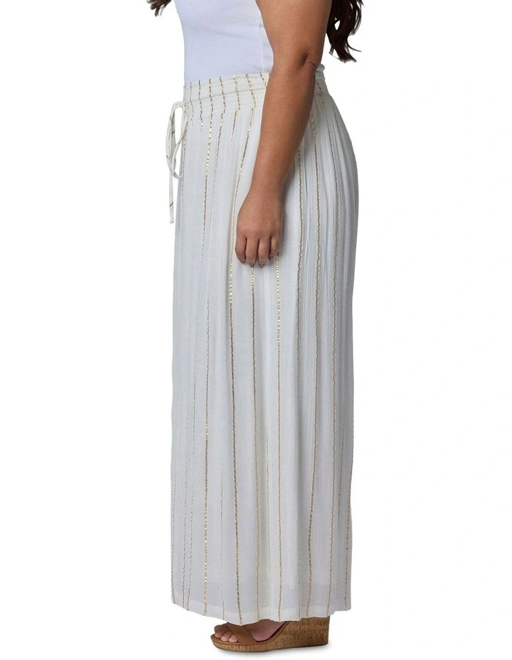 Eclectic Wide Leg Pant in Cream image 3