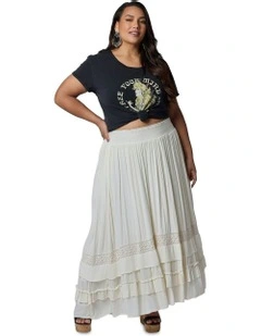 Frontier Maxi Skirt in Cream
