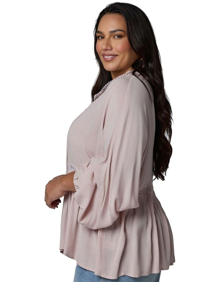 Bohemian Soul Blouse in Pale Pink image 3