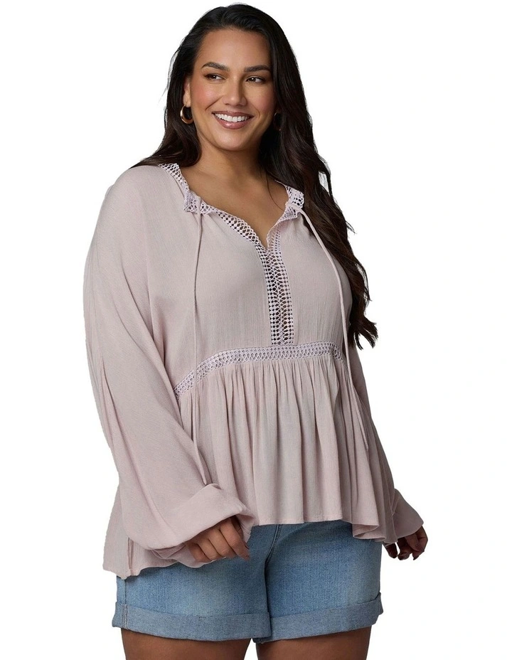 Bohemian Soul Blouse in Pale Pink image 4