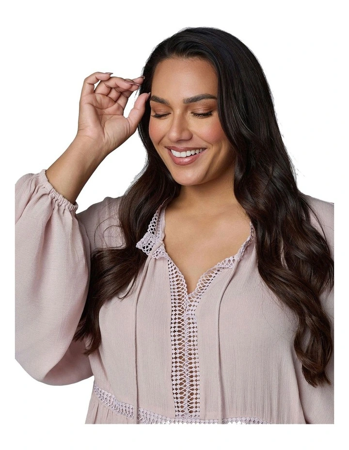Bohemian Soul Blouse in Pale Pink image 7