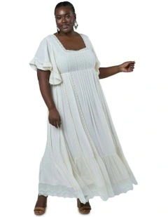 Dreamcatcher's Dance Maxi Dress in Cream