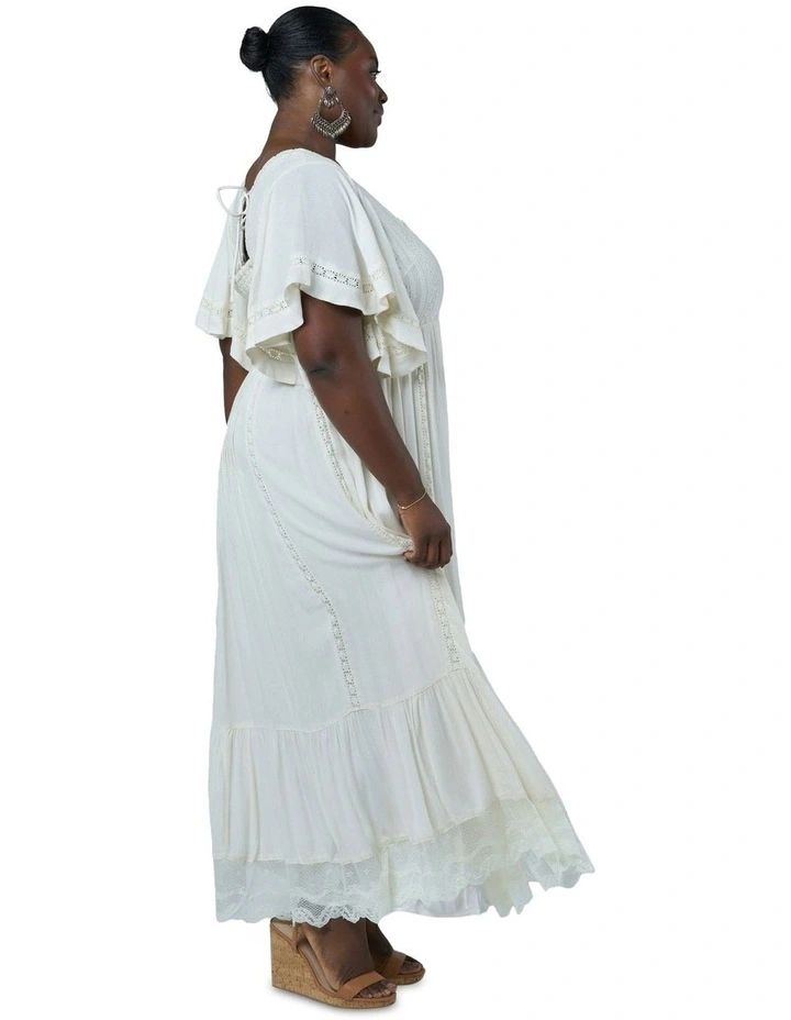 Dreamcatcher's Dance Maxi Dress in Cream image 3