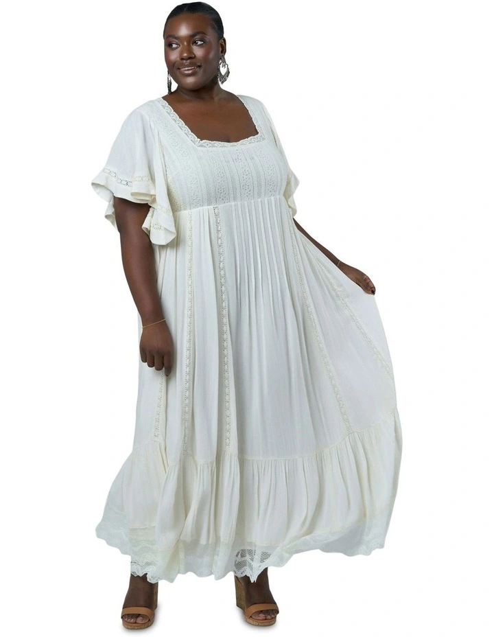 Dreamcatcher's Dance Maxi Dress in Cream image 4