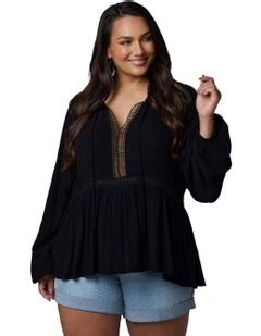 Bohemian Soul Blouse in Black