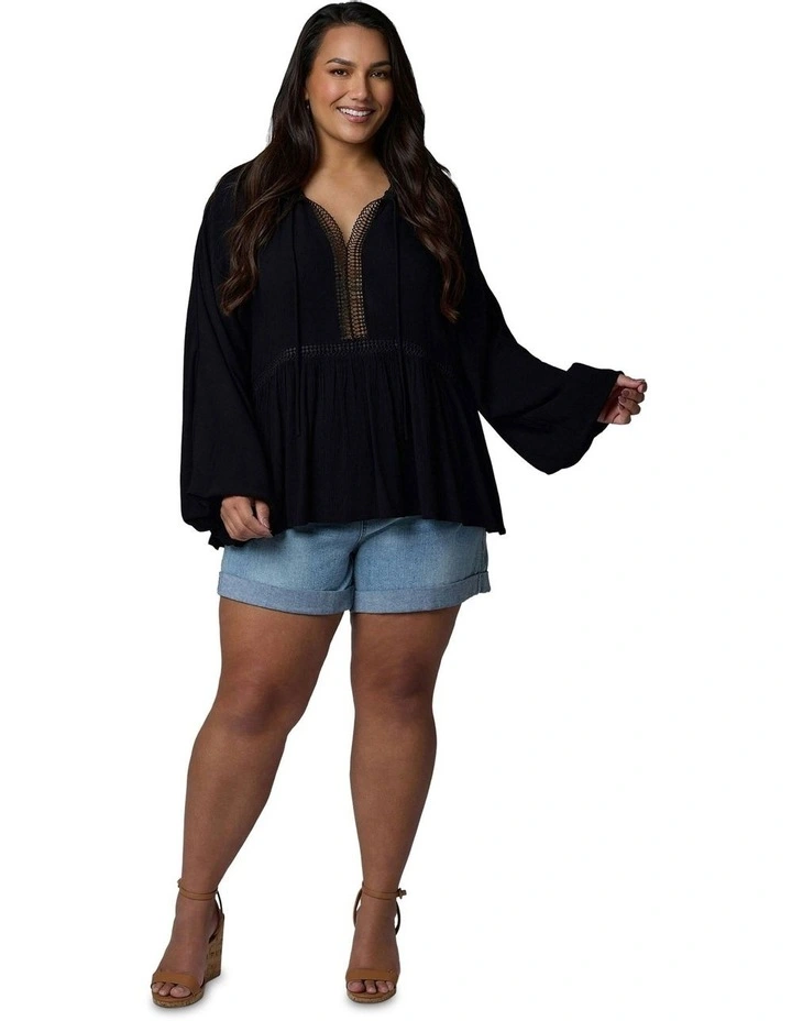 Bohemian Soul Blouse in Black image 5