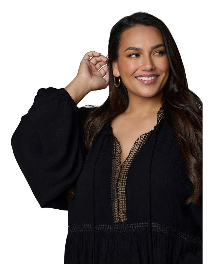 Bohemian Soul Blouse in Black image 6