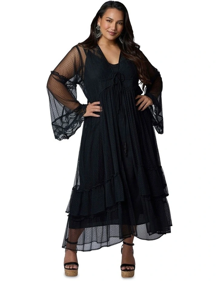 Harmonic Halo Maxi Dress in Black image 1
