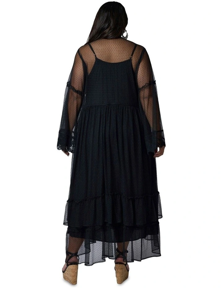 Harmonic Halo Maxi Dress in Black image 2
