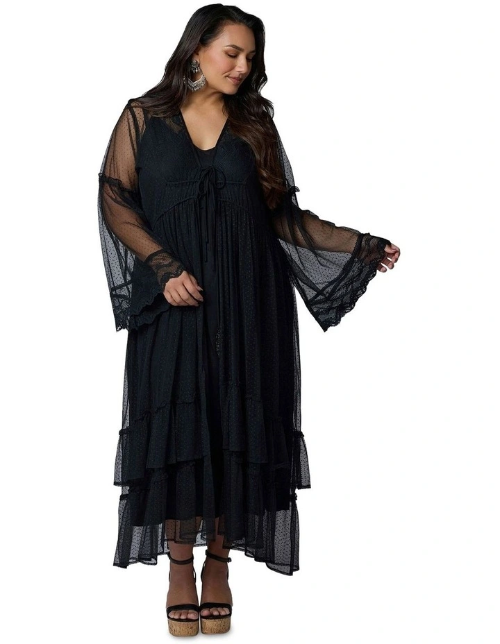 Harmonic Halo Maxi Dress in Black image 4