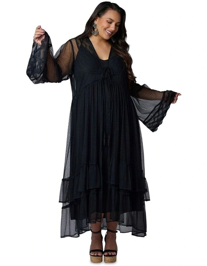Harmonic Halo Maxi Dress in Black image 5