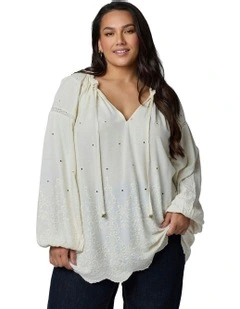 Genevieve Blouse in Cream