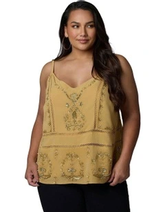 Paradise City Cami in Mustard