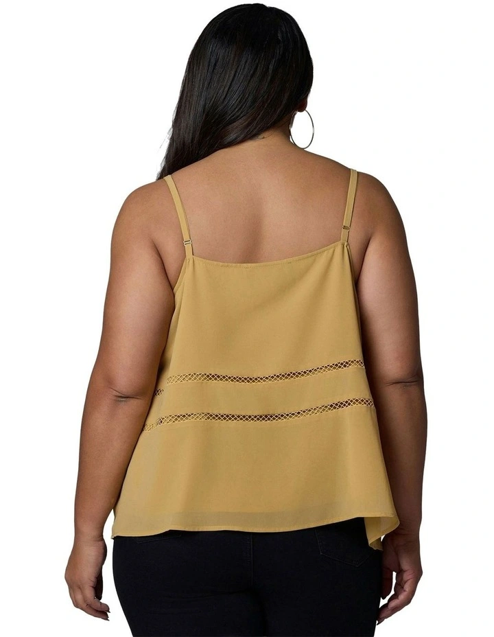 Paradise City Cami in Mustard image 2