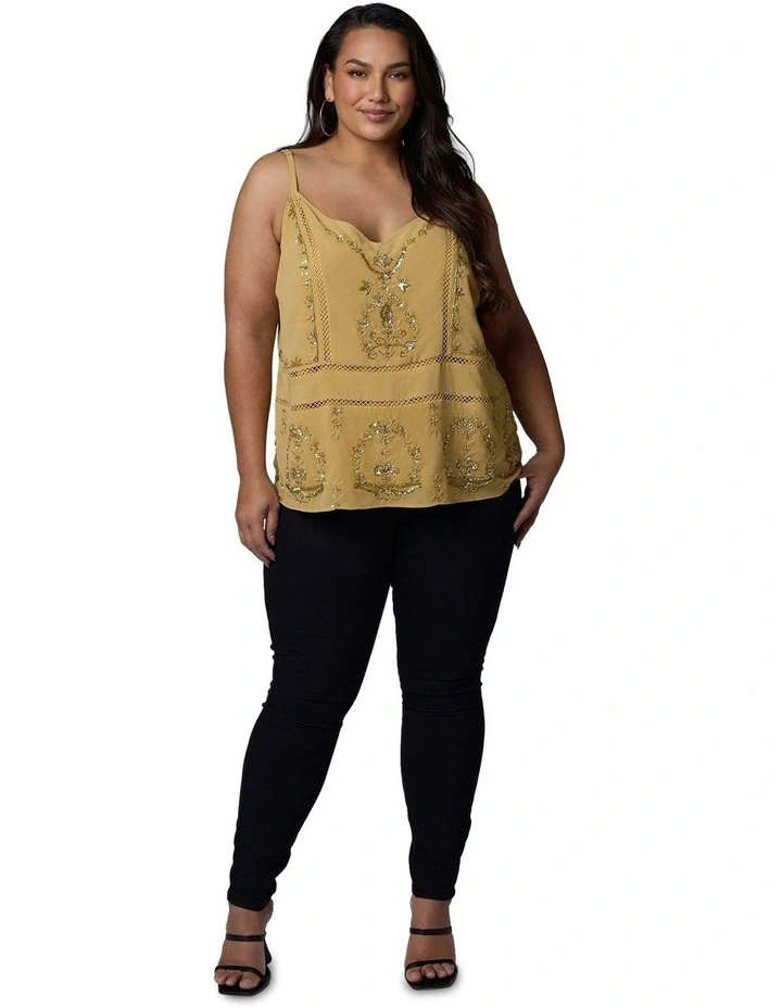 Paradise City Cami in Mustard image 5