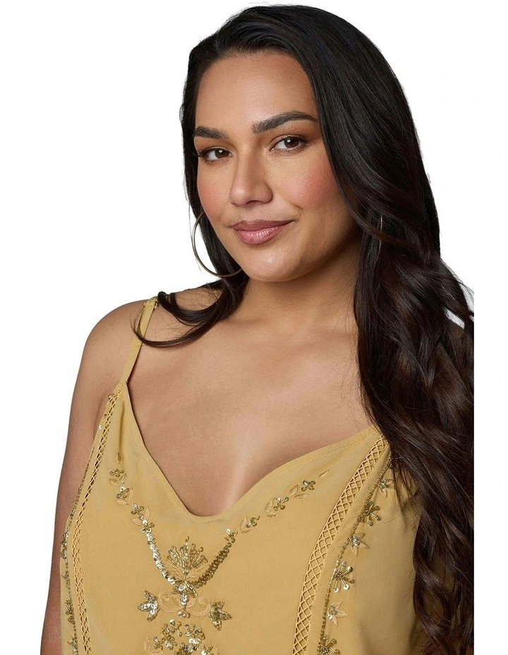Paradise City Cami in Mustard image 6