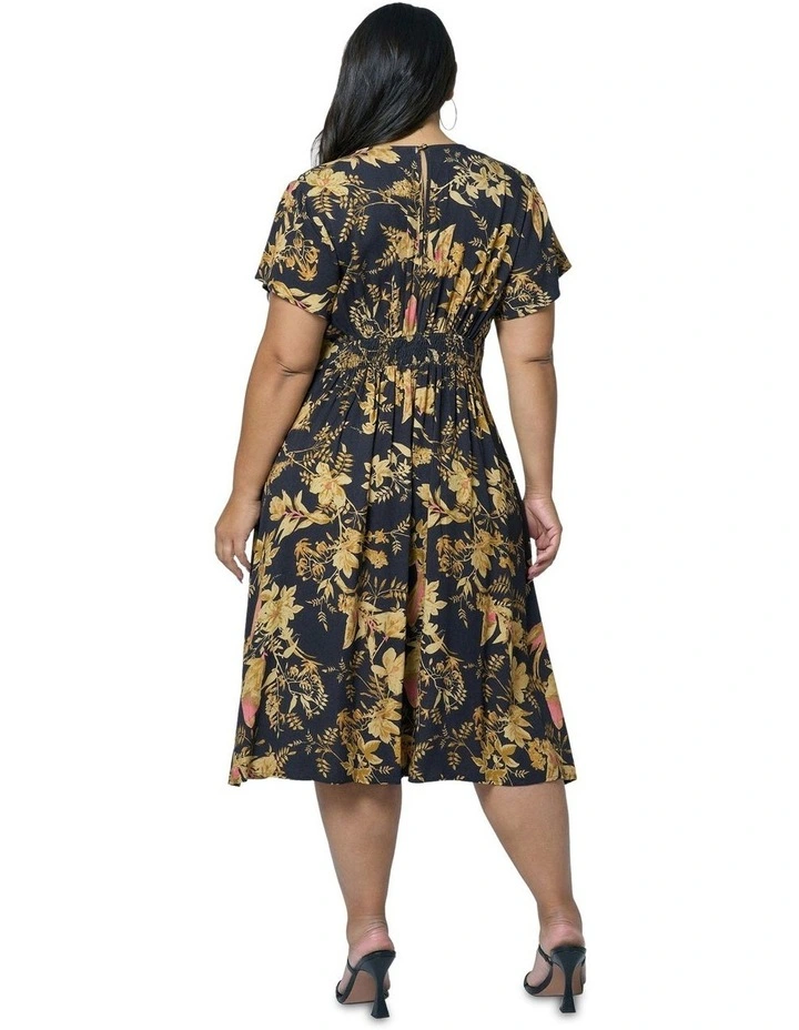 Night Riot Midi Dress in Multi image 2