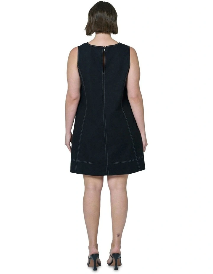 Venom Mini Dress in Black image 2