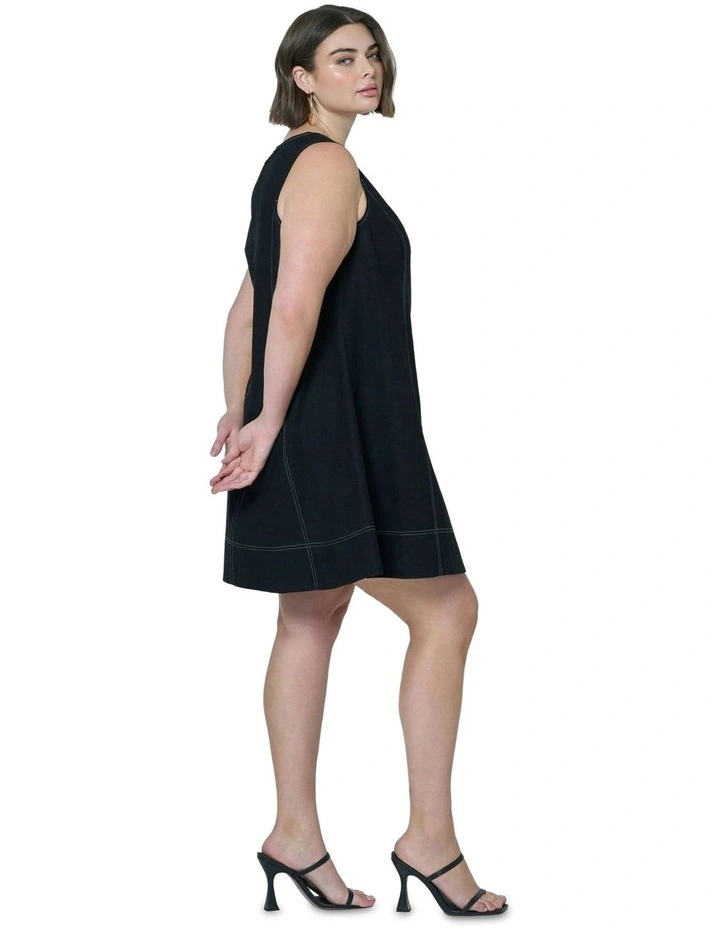 Venom Mini Dress in Black image 3