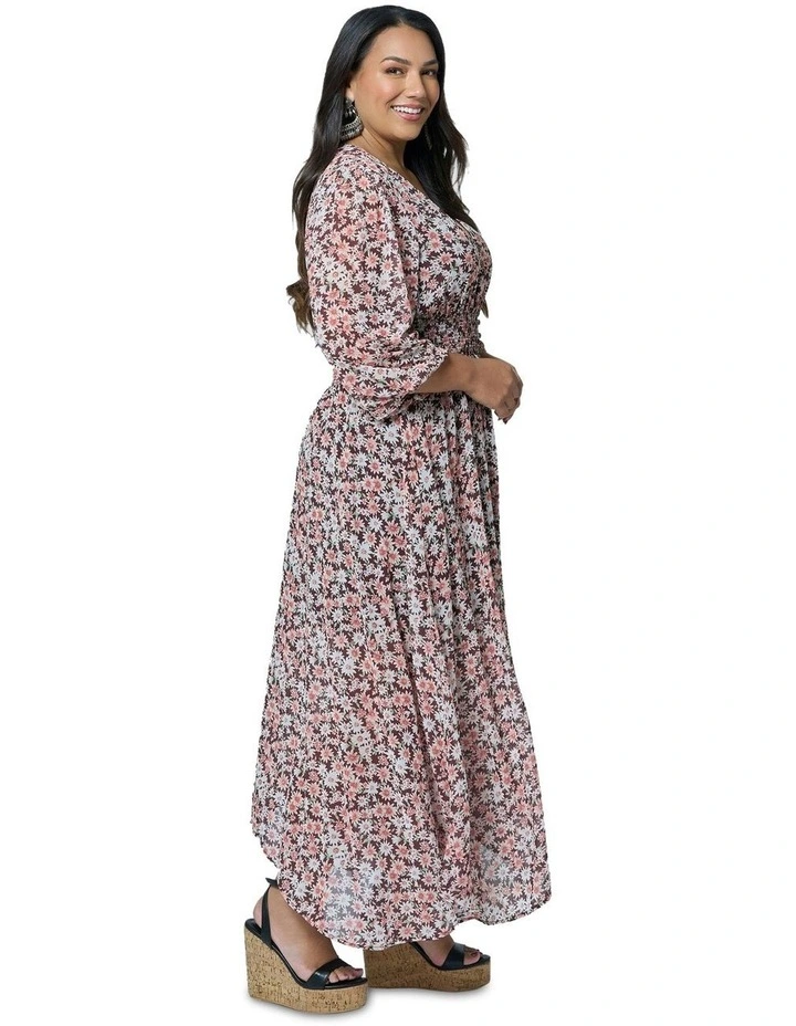 Bohemian Harmony Maxi Dress in Multi image 3