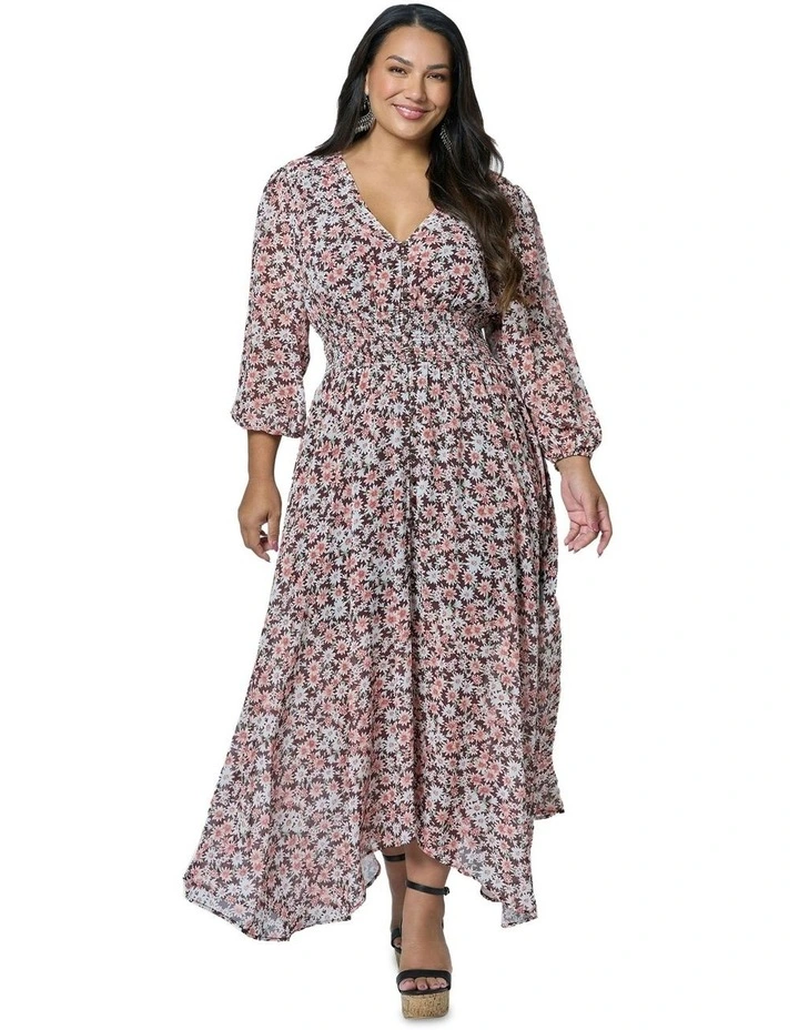 Bohemian Harmony Maxi Dress in Multi image 4