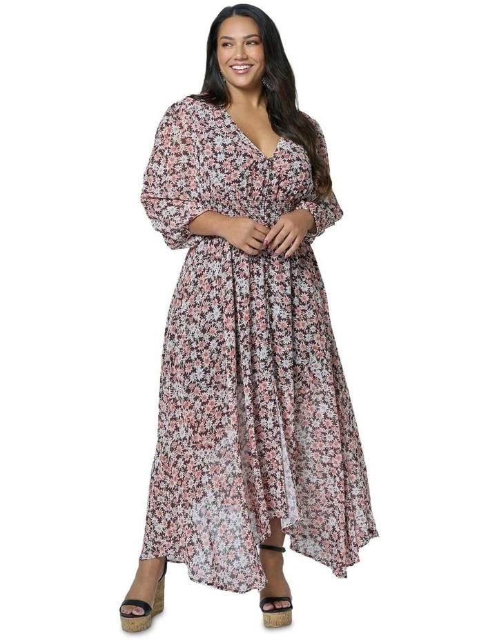Bohemian Harmony Maxi Dress in Multi image 5