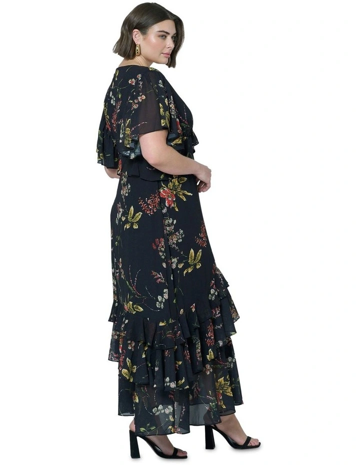 Lavinia Frill Maxi Dress in Multi image 3