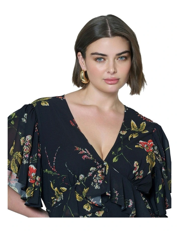 Lavinia Frill Maxi Dress in Multi image 6