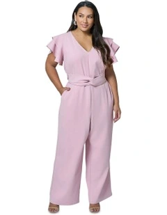 Caught Out Jumpsuit in Pink